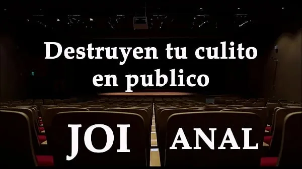 They break your ass in front of 200 people, JOI with a Spanish voice أنبوب دافئ كبير