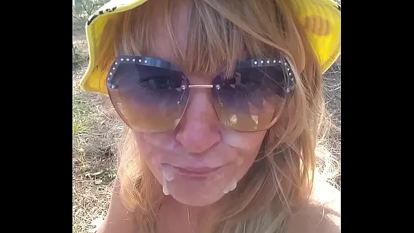 Stort Kinky Selfie - Quick fuck in the forest. Blowjob, Ass Licking, Doggystyle, Cum on face. Outdoor sex varmt rör