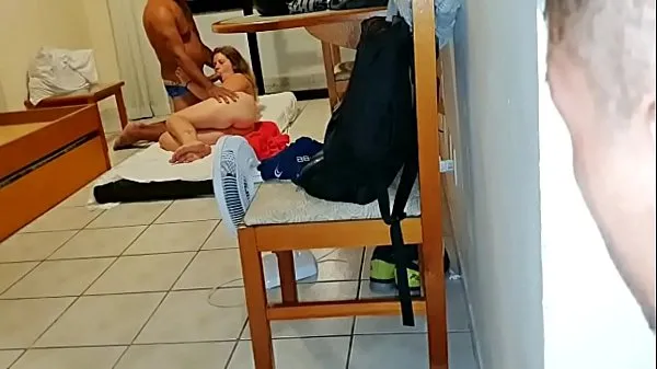 큰 Brazilian blonde fucking with two men from rio de janeiro let them fuck her ass and cum over her 따뜻한 튜브