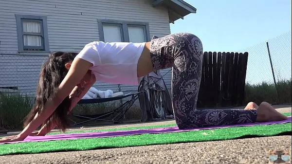 Velká Sexy Yoga Pants Workout teplá trubice