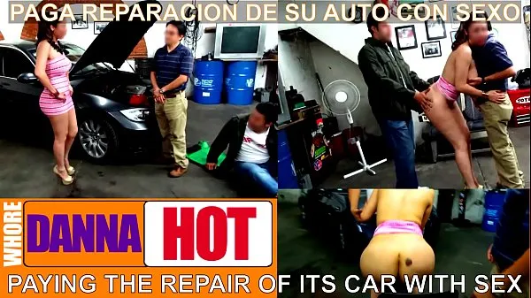 I get fucked because I didn't have money to pay for my car repair Part 1 أنبوب دافئ كبير