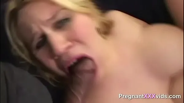 Büyük Pregnant slut in interracial 3some fuck sıcak Tüp