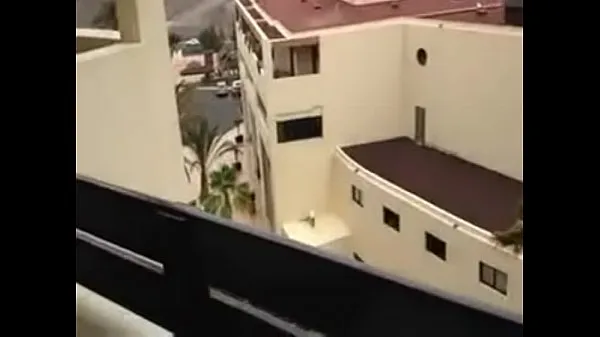 Ống ấm áp Greek fuck in balcony lớn