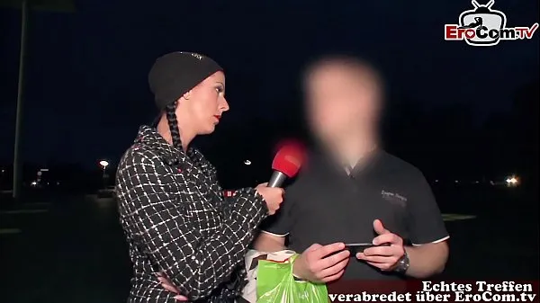 Stort german street casting - girl ask guy for sex varmt rör