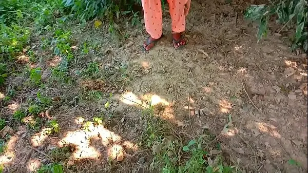 큰 Indian Aunty Outdoor Caught 따뜻한 튜브