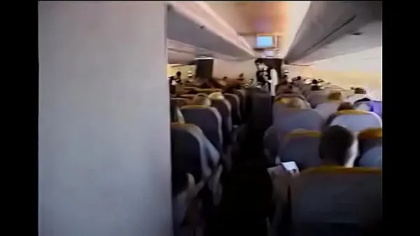 Stort stewardess-porn varmt rør