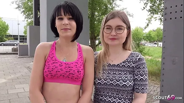 بڑی GERMAN SCOUT - TWO SKINNY GIRLS FIRST TIME FFM 3SOME AT PICKUP IN BERLIN گرم ٹیوب
