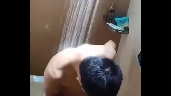 Veľká Handjob in the shower teplá trubica