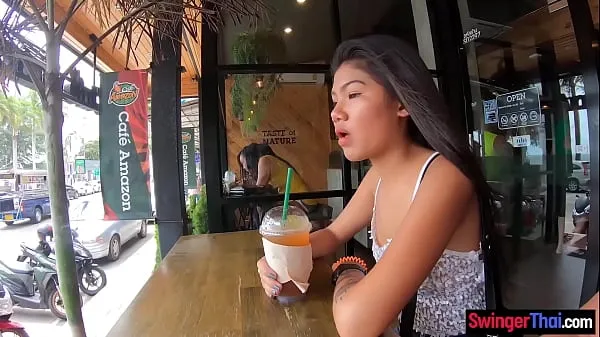 Big Amateur Asian teen beauty fucked after a coffee Tinder date warm Tube