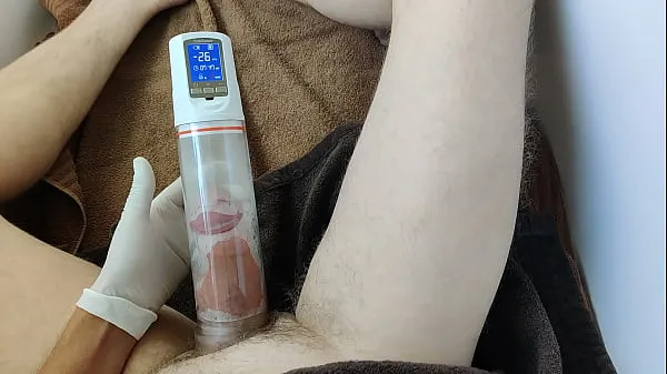 Time lapse penis pump Tiub hangat besar