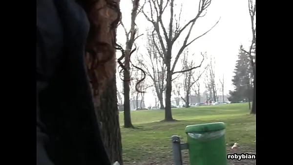 큰 The park voyeur with Giuliana Grandi 따뜻한 튜브