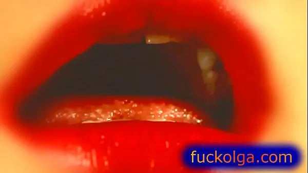 Stort Extreme closeup on cumshots in mouth and lips varmt rør