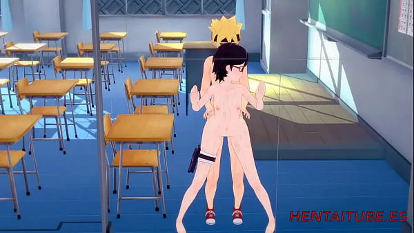 Naruto Hentai - Fucks Sarada At - Hard sex with crempie Tabung hangat yang besar