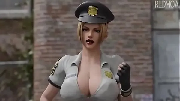 Stort female cop want my cock 3d animation varmt rör