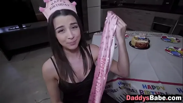Grote 18yo stepdaughter celebrates her b-day with step daddy warme buis