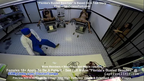Big Floridas Busted Beaches" Asia Perez Little Mina & Ami Rogue Arrested & Get Strip Search & Gyno Exam By Doctor Tampa On Way To Florida Beach warm Tube