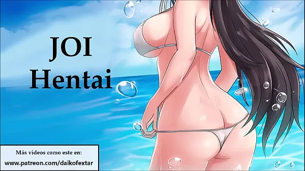 JOI hentai with a horny slut, in Spanish Tabung hangat yang besar