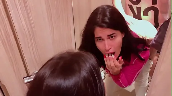 Best risky blowjob and doggy fuck in dressing room أنبوب دافئ كبير