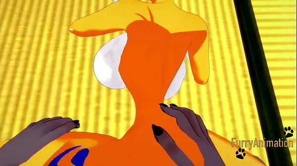 Ống ấm áp Digimon Hentai - Taomon & Grey Fox Hard Sex 2/2 lớn