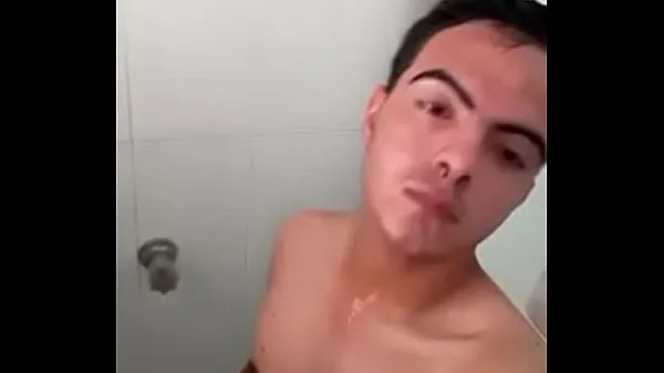 Grote Teen shower sexy men warme buis