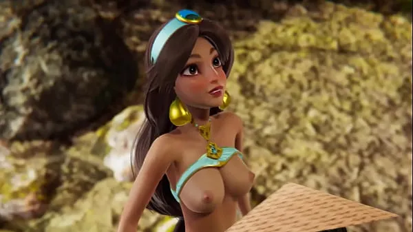 大Disney Futa - Raya gets creampied by Jasmine - 3D Porn暖管