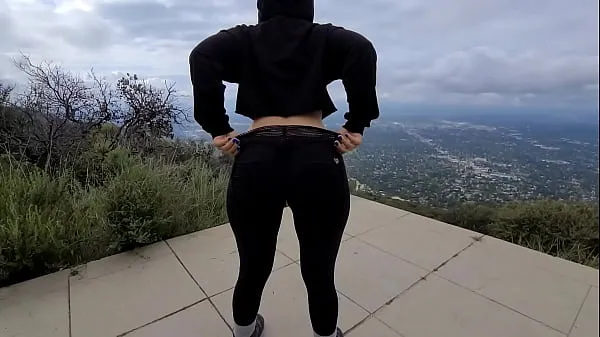 Big Fucking big ass Latina on a hiking trail on a popular Los Angeles trail warm Tube
