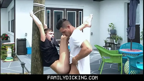 Stort Young Blonde Boy Nephew Tied Up To Tree Fucked By Uncle Jax Thirio varmt rør