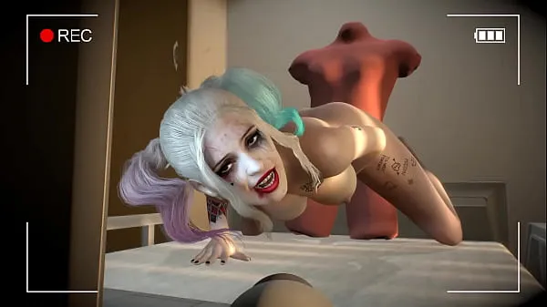 Veľká Harley Quinn sexy webcam Show - 3D Porn teplá trubica