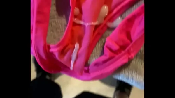 Big Cumming on used panties from neighbors warm Tube