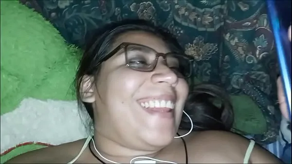 Latina wife masturbates watching porn and I fuck her hard and fill her with cum أنبوب دافئ كبير