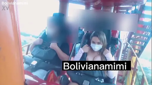 Grote Catched by the camara of the roller coaster showing my boobs Full video on bolivianamimi.tv warme buis