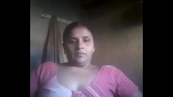 Ống ấm áp Indian aunty selfie lớn