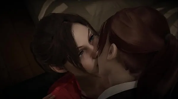 Suuri Resident Evil Double Futa - Claire Redfield (Remake) and Claire (Revelations 2) Sex Crossover lämmin putki