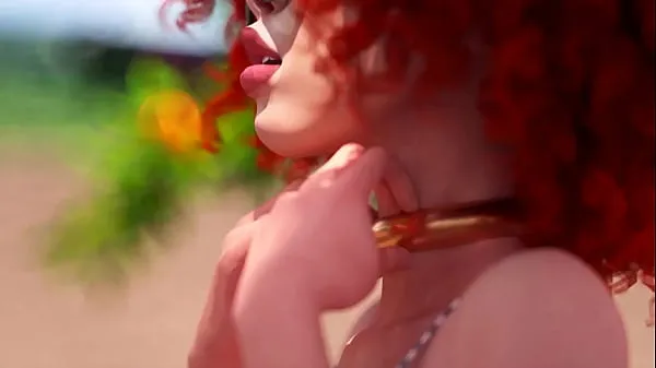 Futanari - Beautiful Shemale fucks horny girl, 3D Animated Tabung hangat yang besar
