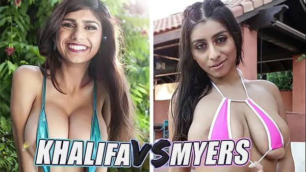 BANGBROS - Battle Of The GOATs: Mia Khalifa vs Violet Myers (Round Two Tiub hangat besar