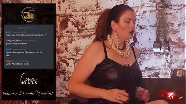 Grote BoundNHit Discord Stream # 7 Fetish & BDSM Q&A with Domina Lady Julina warme buis