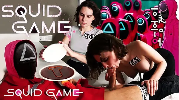 Stort SQUID GAME - Dalgona candy challenge - Darcy Dark varmt rør
