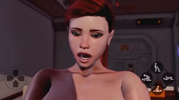 Gros Redhead Shemale baise une transsexuelle chaude - Dessin animé 3D Futanari animé, Anal Creampie Porno tube chaud