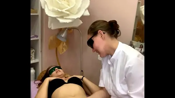 Big RitaFox came in for laser depilation, just look at her ass warm Tube