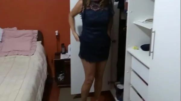 Stort My Latin wife dresses to go to the party and returns very hot with her boss, she undresses to enjoy her huge cock and fuck varmt rør