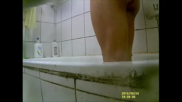 Velká Hidden camera in the bathroom teplá trubice