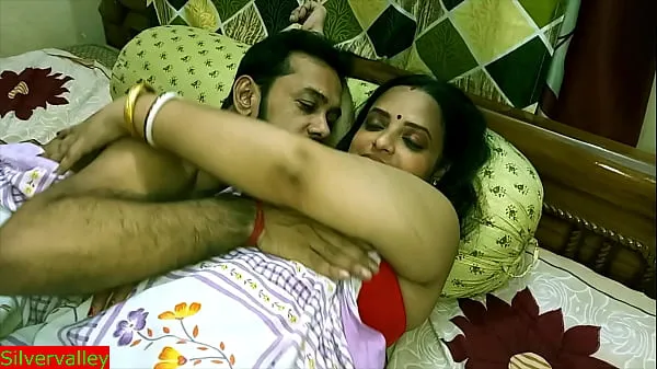 Big Indian hot xxx Innocent Bhabhi 2nd time sex with husband friend!! Please don't cum inside warm Tube