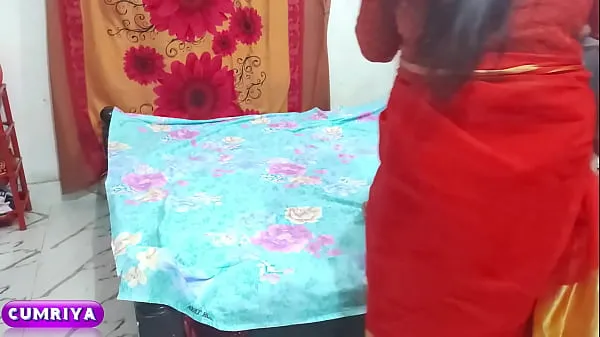 Bhabi with Saree Red Hot Neighbours Wife أنبوب دافئ كبير