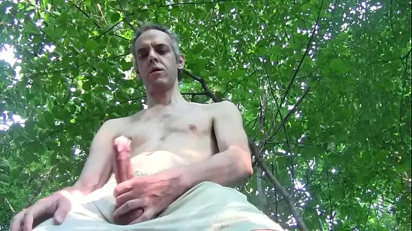 Big I am discovered by strangers while jerking my cock, shirtless, in the public park warm Tube