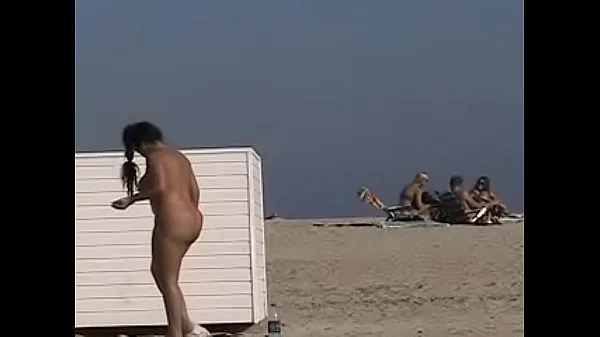 Big Exhibitionist Wife 19 - Anjelica teasing random voyeurs at a public beach by flashing her shaved cunt warm Tube