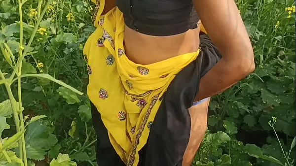 大Mamta went to the mustard field, her husband got a chance to fuck her, clear Hindi voice outdoor暖管