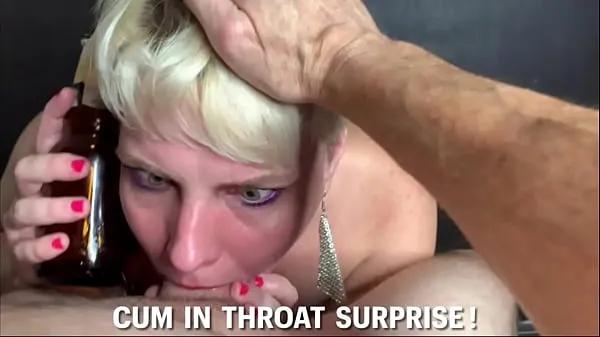 Nagy Surprise Cum in Throat For New Year meleg cső
