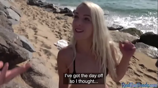 بڑی Smallbreasts blonde babe gets pulled into POV sex on beach گرم ٹیوب