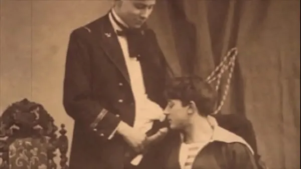 Stort Vintage Victorian Homosexuals varmt rör
