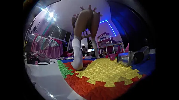 Velká Teddy bear with hidden camera, I can't believe what my sister does when she's alone in her room teplá trubice